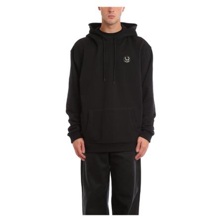 Fred Perry Raf Simons Patch Overhead Hoodie Sort, Herre