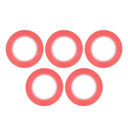 5M Dobbeltsidet Tape Kraftig Aftagelig Super Klæbende PET til Håndværk Gaveindpakning Rød 3mm