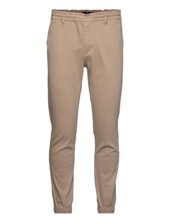 Tom Twill Cuff Pants Beige Kronstadt