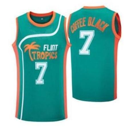 Flint Tropics baskettröja #7 Coffee Black Jersey träningsoverall green 2XL