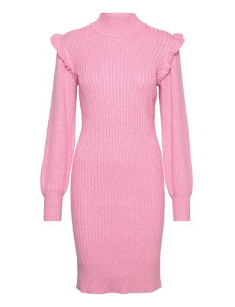 Objdiva Knit Dress 123 Div Lyhyt Mekko Vaaleanpunainen Object