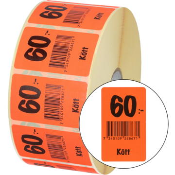 Etikett kjøtt 60: