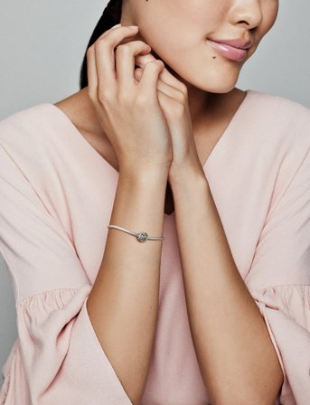 Pandora Moon And Star Sterling Silver Charm - Silver - ONE SIZE