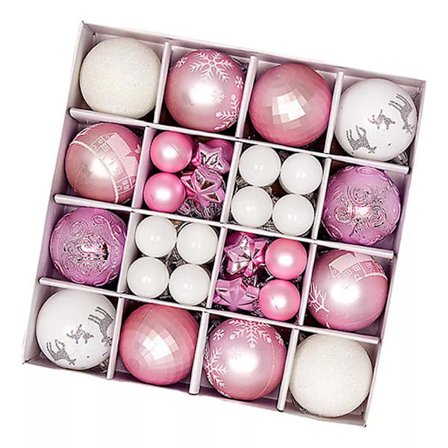 Julgranskuleprydnader, 5 stilar, 44 delar, 3-6 tum i diameter