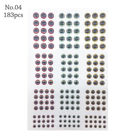 Fiske Lokke Øjne 3D Holografisk øje NO.04 NO.04