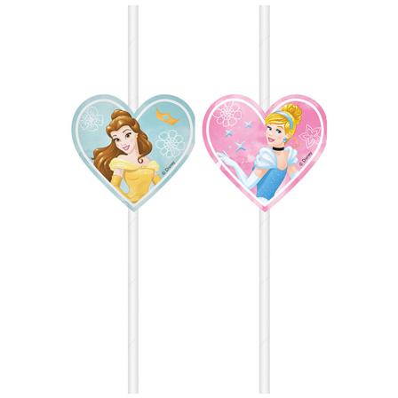 Prinsessor "Live Your Story" Sugrör 4-pack - Partyninja.se