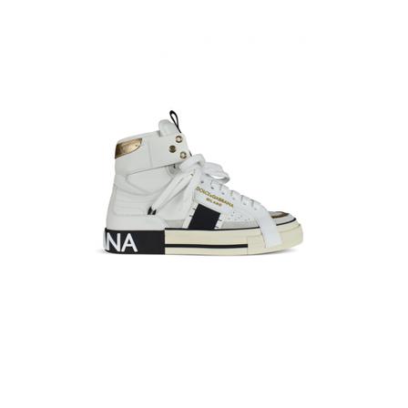 Dolce & Gabbana, Sneakers Wit, Heren, Maat:40 EU,leer