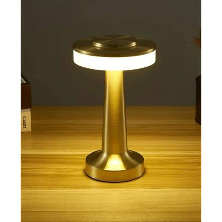 Bærbar LED-bordlampe, trådløs nattlys med berøringskontroll