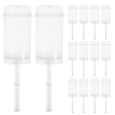 30 st Runda Uppskjutbara Tårta Skyttar Plast Transparent Tårta Hållare Push Pops Tårta Behållare Med Lock