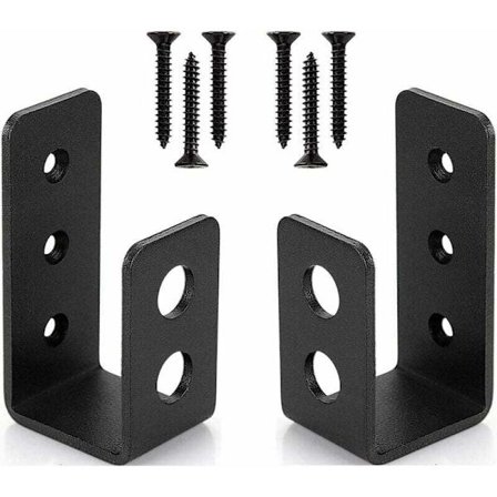 Kraftiga dörrkonsoler i stål för 2x4 dörr, U-formad säkerhetsstång