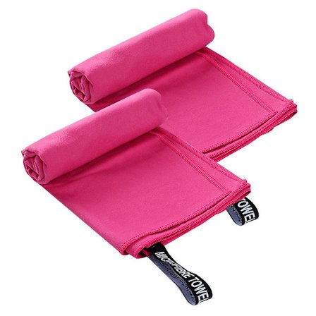 Mikrofiberhåndkle - Reise og sport. Hurtigtørkende - Superabsorberende. 2-pakning 40*80cm