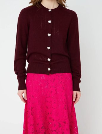 crās Blaircras Cardigan - Burgundy - 36