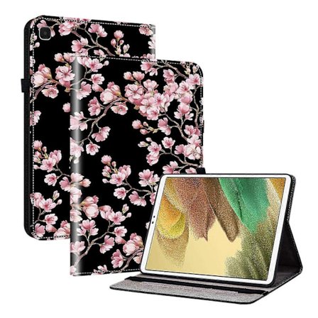 Kristalltextur Målat Läder Tablet Fodral-Perfet