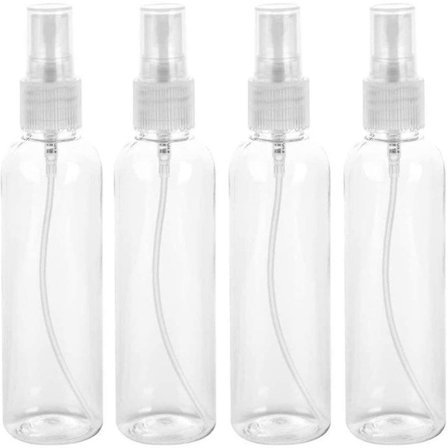 4 stk. Bærbare Transparente Sprøjteflasker