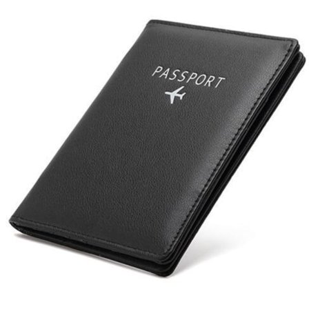 PU-nahkainen passipidin, musta