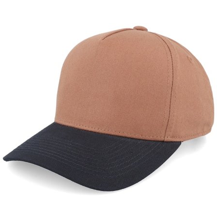Kinder Equip - Braun adjustable Cap - Kinder Caramel/Black Brim A-frame Adjustable @ Hatstore