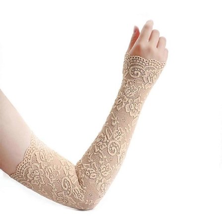 UV-beskyttelse Blonde Arm Cover Tattoo Cover Up Ermer Kjølende Atletisk Sport Erme Utendørs Sport Arm Ermer for Su color