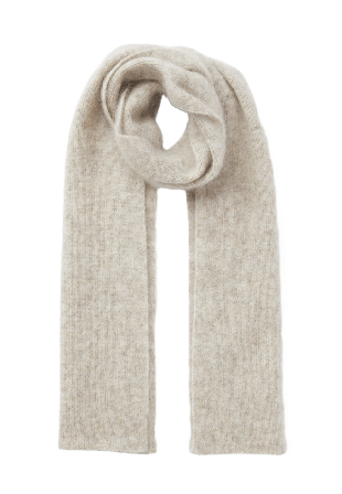 Wera Halsduk i ull- och mohairmix BARBRO Halsdukar & scarves Beige ONESIZE