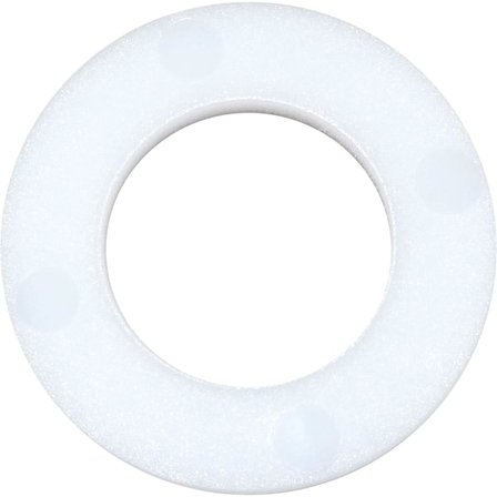 C48565 - Pakkaus, jossa 100 kpl nailonista/PA/polyamidista valmistettuja litteitä aluslevyjä, M10 ulkohalkaisija 20 mm paksuus 2,3 mm - DIN 125