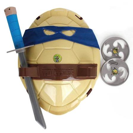 Børns Teenage Mutant Turtles Fest Kostume Rygskjold Maske Legetøj, Helt Ny (blå)