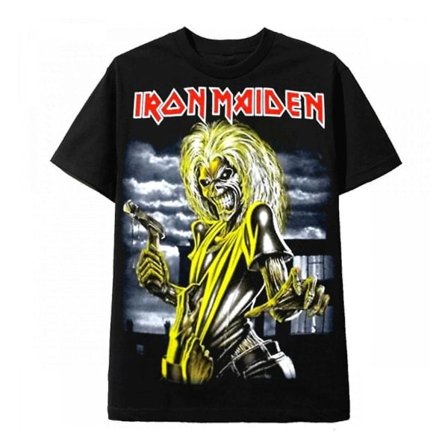 Vintage Rock Sort T-shirt Iron Maiden Killers XXXL