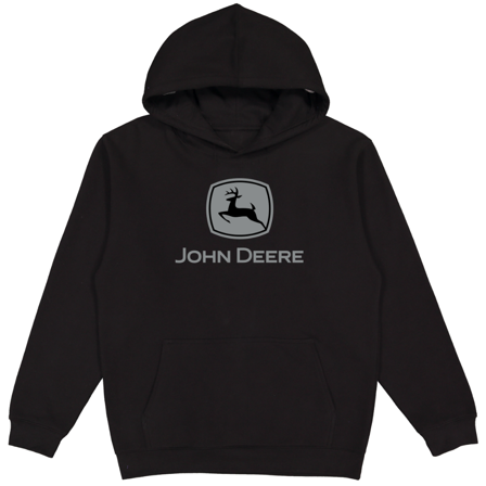 John Deere Hoodie Logo Black