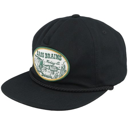 Brixton - Preto snapback Boné - Bass Brains Swim Black Snapback @ Hatstore