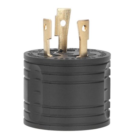 TT till RV-kontakt Industriell Generator Adapter Omvandlare Kontakt Mässingskontakter US Standard 125V 30A