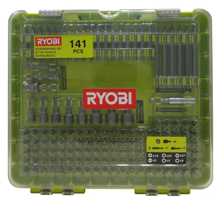 Ryobi RAKD141 Bitsset 141 delar, Maskintillbehör & förbrukning
