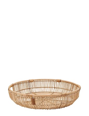 Lexington Home Round Rattan Tray - Beige - L