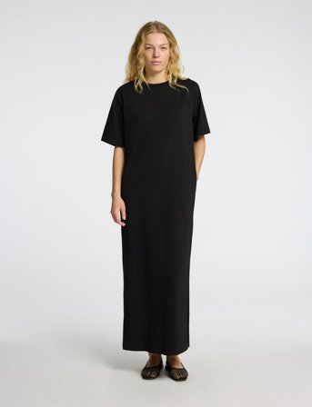 Selected Slfessential Ss Pocket Ankle Dress Noos - Black - XS