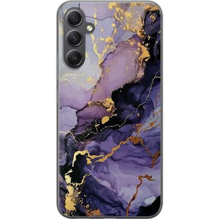 Samsung Galaxy A15 5G Gjennomsiktig deksel Lilla Marmor