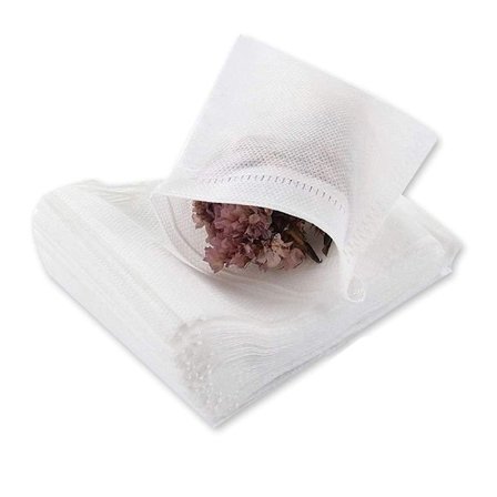 100 st filterpapper för löst te, 9x10 cm tepåsar för löst te