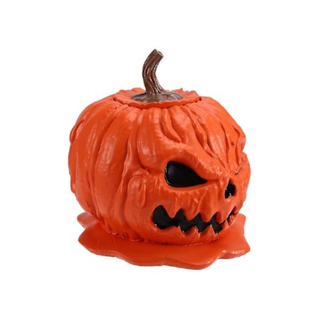 Halloween Græskar Snack Skål Smeltende Kranie Skål med Låg Borddekoration Genanvendelig Halloween Slik YLR