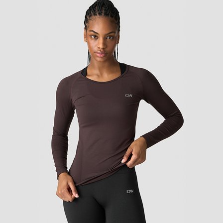 ICANIWILL Everyday Seamless LS, Chocolate Brown