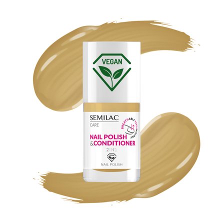 SEMILAC BREATHable TECHnology Nail Polish & Conditioner 2in1 013 7ml - Smalto