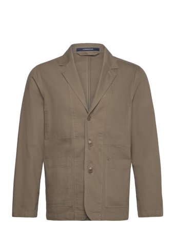 Linen Blend Casual Blazer Brown Lindbergh