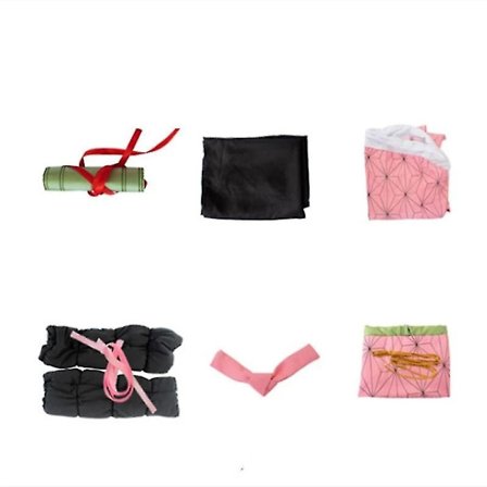 2023-demon slayer bror og søster Kamado Nezuko Cosplay kostyme outfit Kimono Anime Costume Wig-1