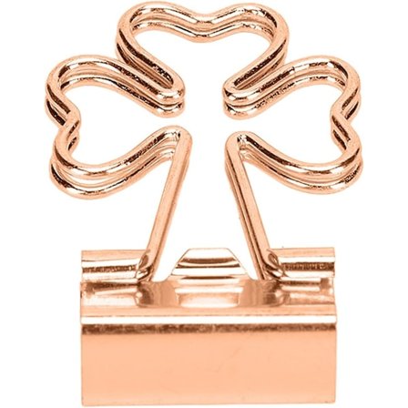 100 stk. Blomsterformede klemmer, Papirclips, Papirclips til børn Kontorartikler Håndværk Scrapbooking Dokument Sortering Rosaguld