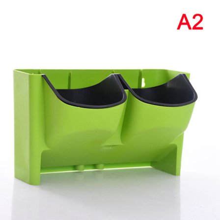 1 stk selvvandende urtepotte stabelbar lodret vægophæng