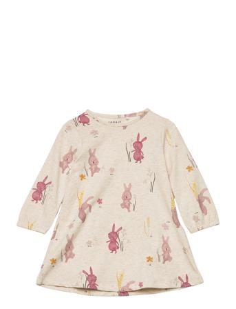 Nbfkatie Ls Dress Dresses & Skirts Dresses Baby Dresses Long-sleeved Baby Dresses Multi/mønstret Name It