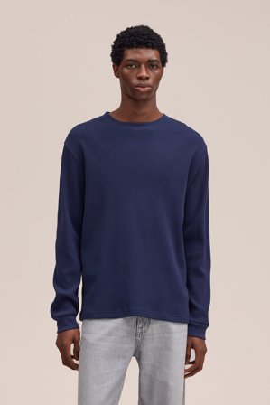 NN.07 Jett T-Shirt Herren Blau Bio-Baumwolle