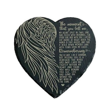 Muistokivi luonnonkivi koriste rakkaiden muistoksi Ole