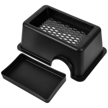 Kilpikonnan piilopaikka, matelijan pakopaikka, akvaarion maisemapaikka, matelijan lisävaruste(17.00X11.00X7.00CM,Musta)