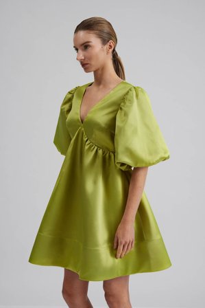 Malina - Dana mini dress - M - Lime