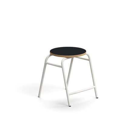 Taburet ALTUS, H 440 mm, hvid/antracit