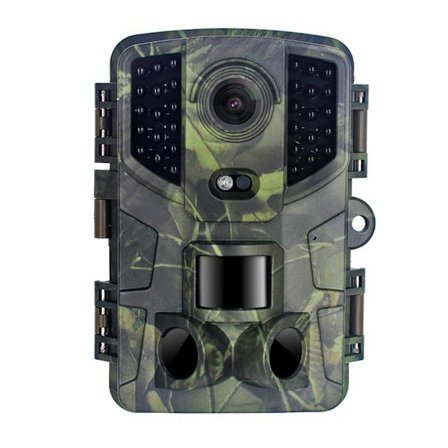 20 MP Trail Camera, 1080P Jaktkamera med infraröd sensor för övervakning av vilda djur 120° Detect Range Motion aktiverad