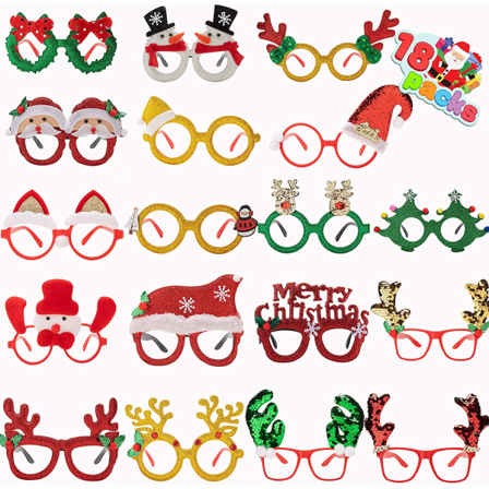 Julglasram 2-pack, julglasögon