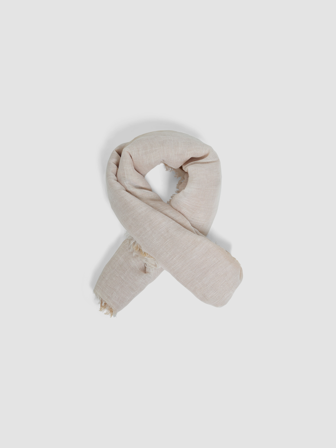 MATCH - Linn skjerf - Marie Philippe - Str. ONESIZE - Dame - Tilbehør - Brun - 30& bomull. 70% lin