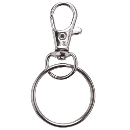 120 stk Svingbare Lanyard Karabinkroker, Metall Hummerlås Med Nøkkelringer